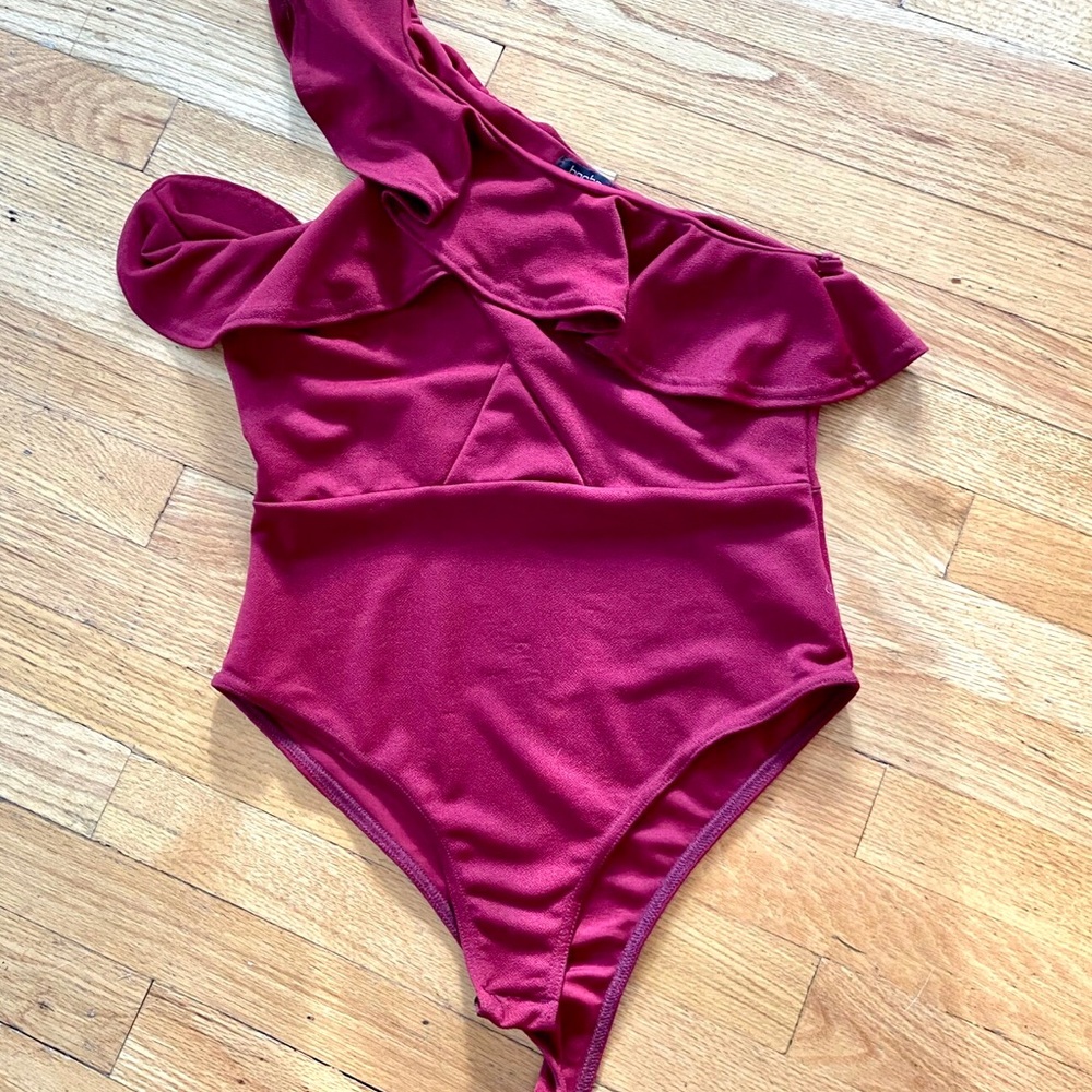 Maroon bodysuit